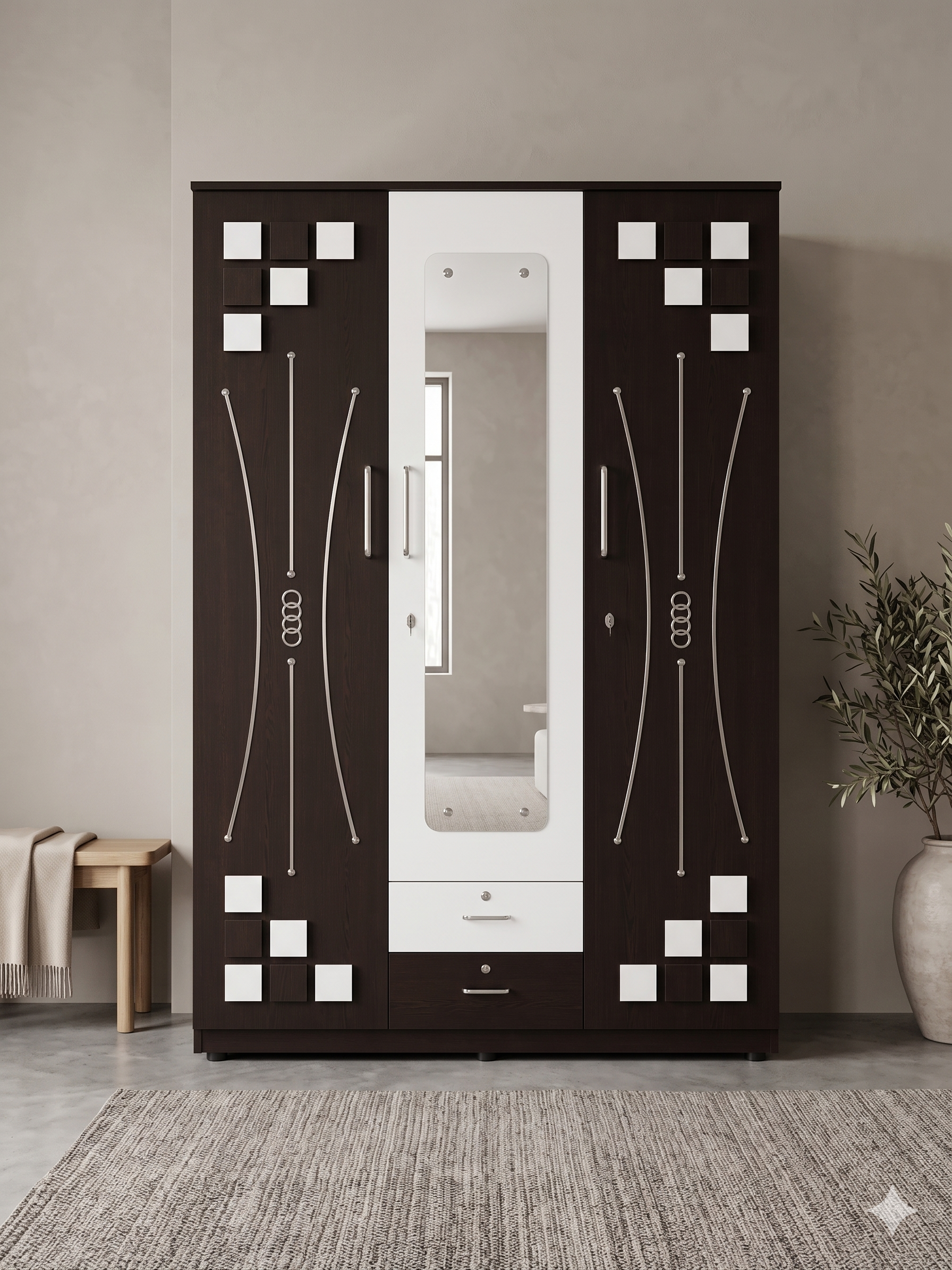 Royal Orbit Wardrobe - Shree Madhav Furniture