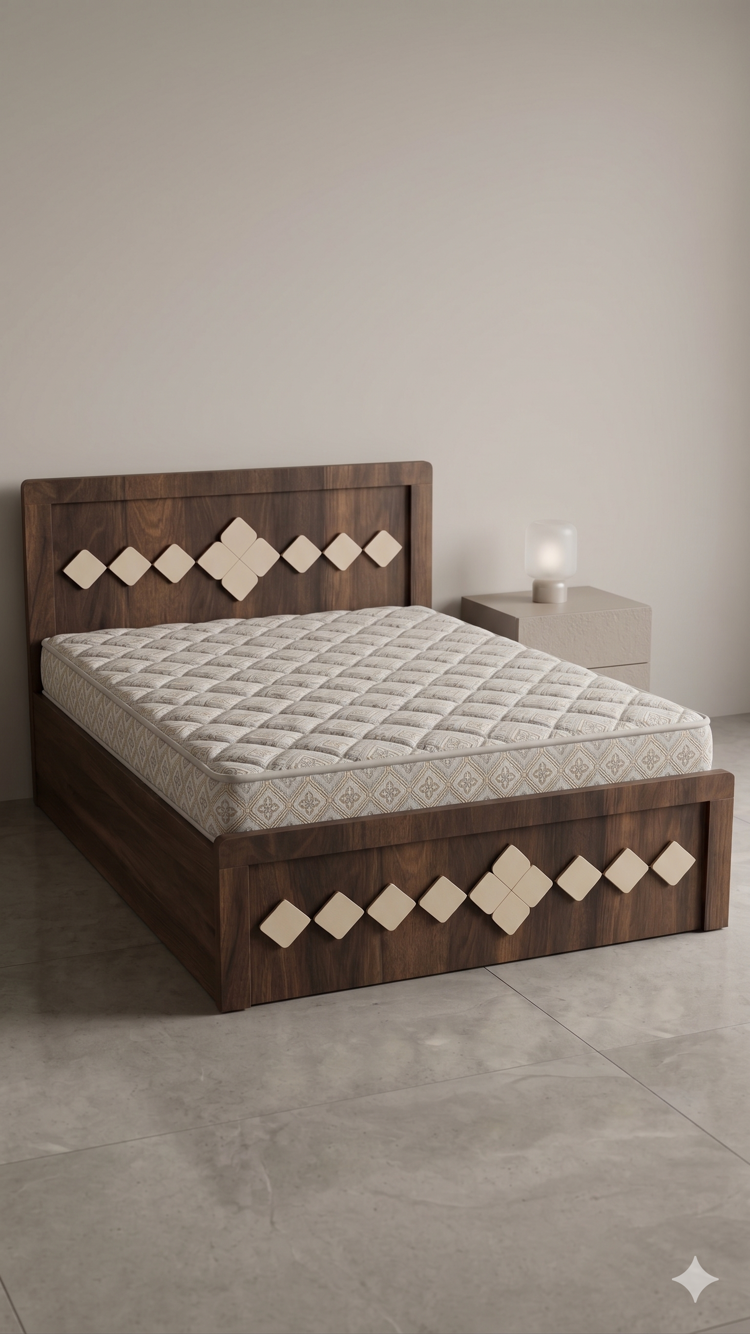 Nova Diamond Bed - Shree Madhav Furniture