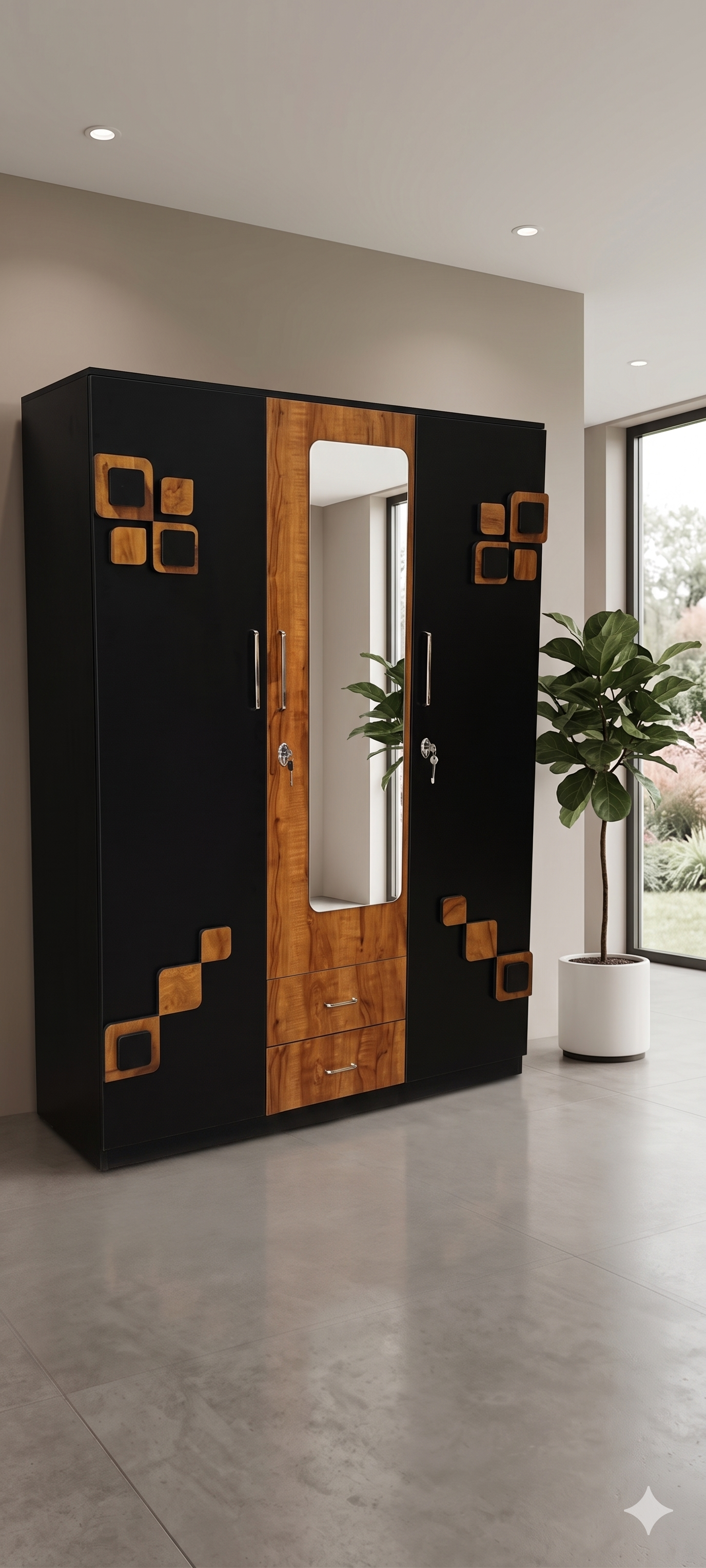 Royal Edge Wardrobe - Shree Madhav Furniture